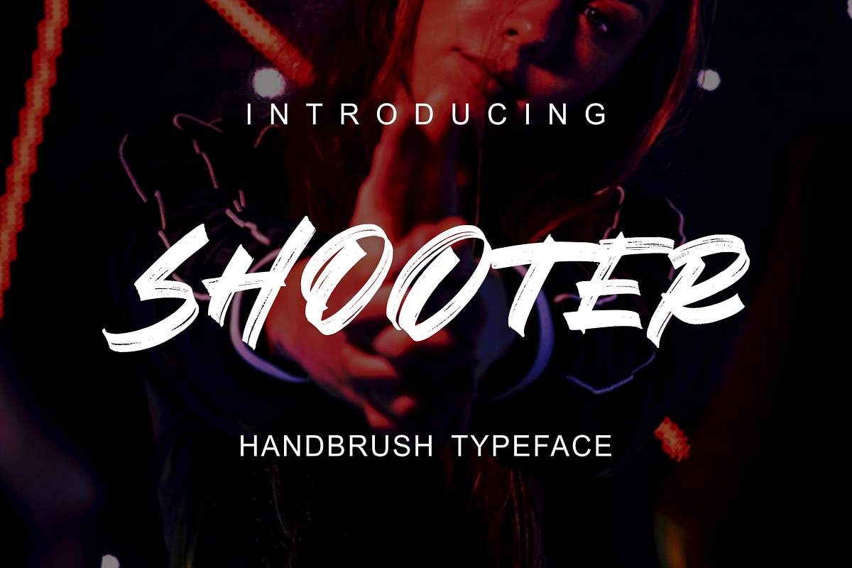 SHOOTER, a Script Font by zamjumps (Photo 1 of 11)