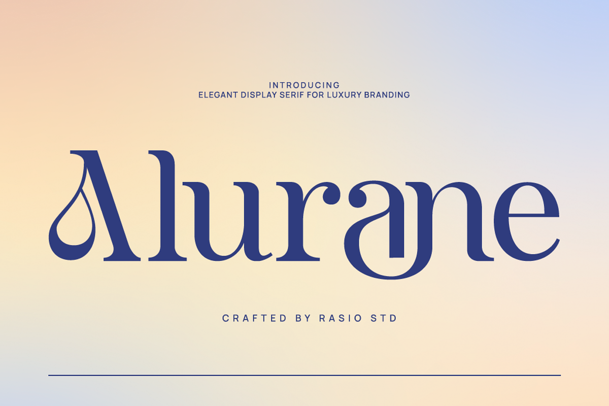 Alurane Elegant Display Serif Font, a Serif Font by Rasio Studio (Photo 1 of 10)