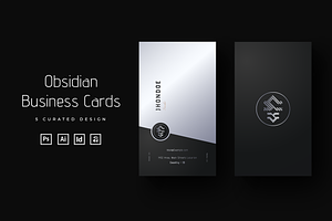 Obsidian - Stylish Business Cards