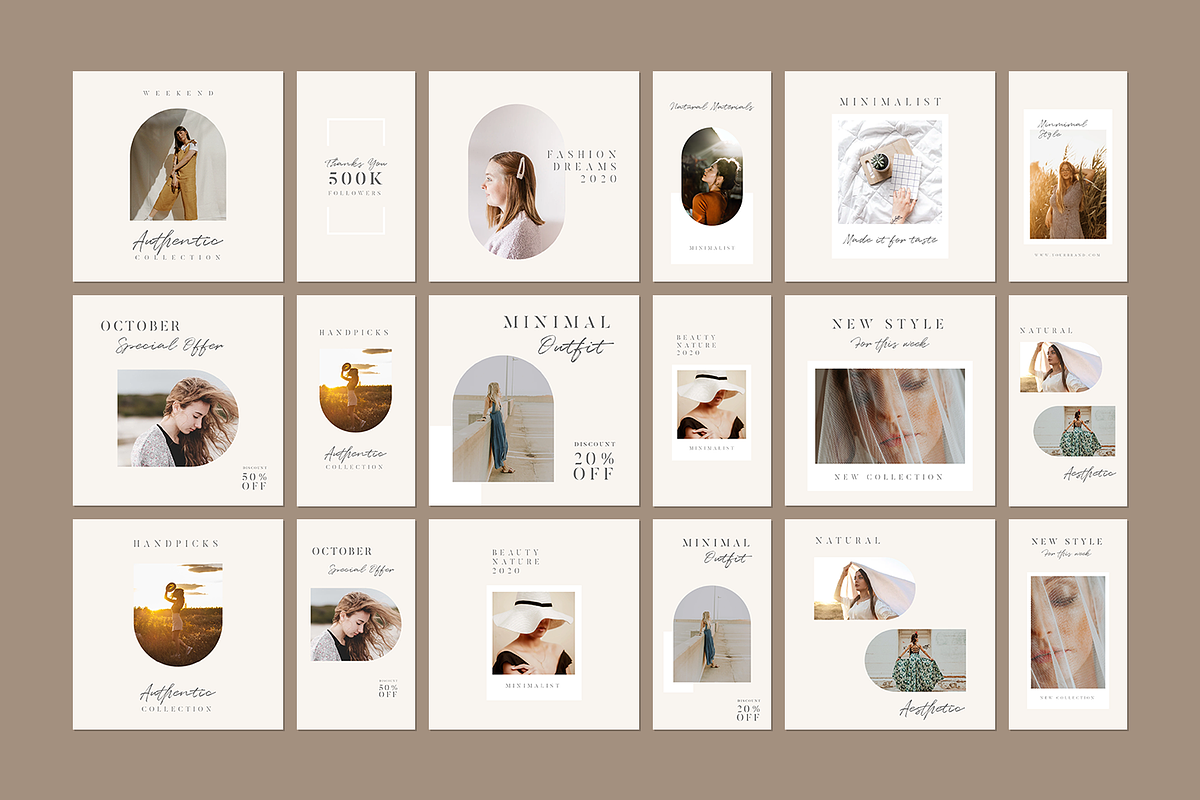 600 Minimalist Instagram Bundle, a Social Media Template by Creatchees.std (Photo 22 of 37)