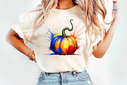 Watercolor Pumpkin Design, an Illustration by Watercolor design (Thumbnail 2 of 3)