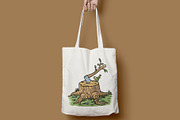 tree stump and ax in nature, a Person Illustration by gunaonedesign (Thumbnail 4 of 4)