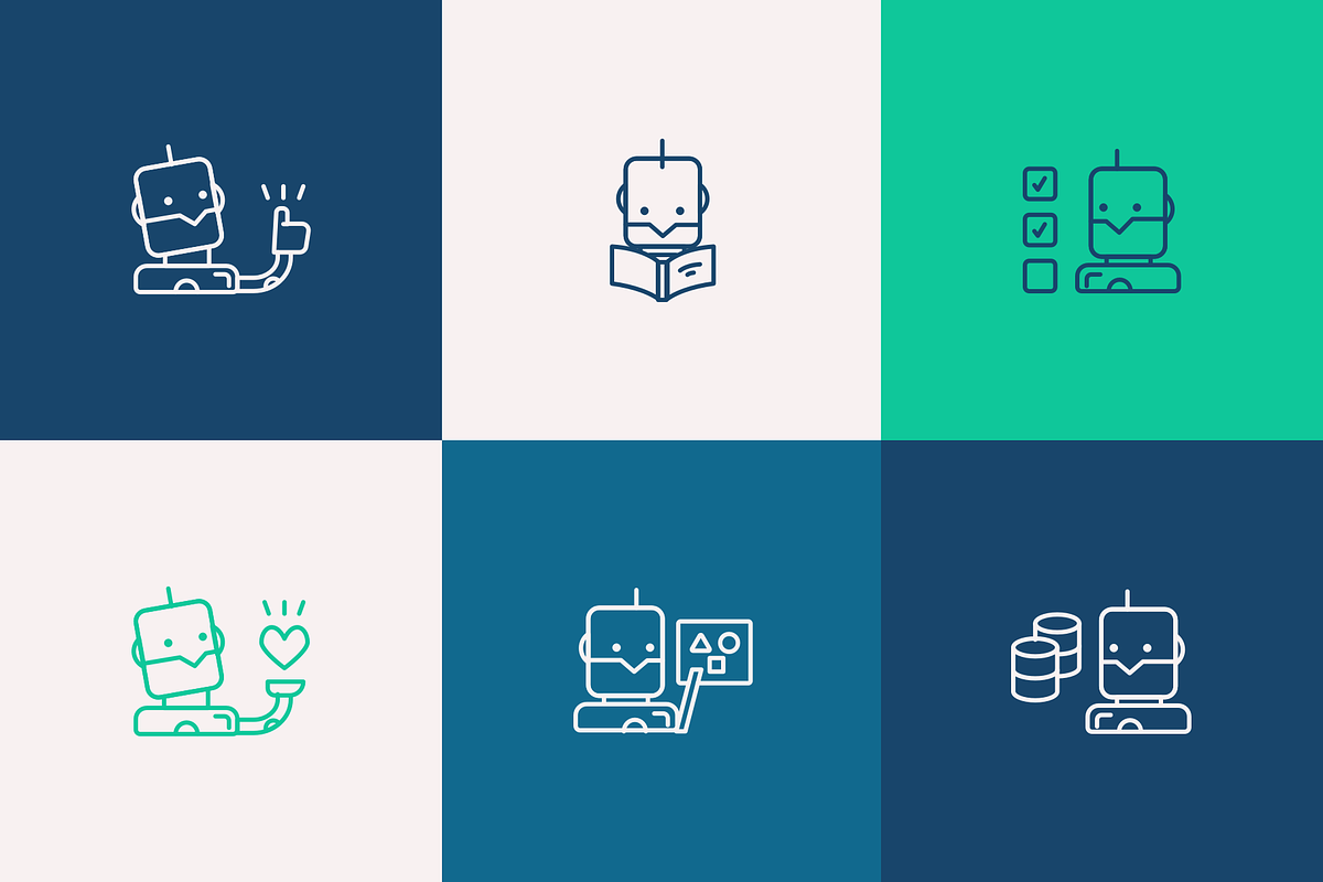 AI bots icons, an Outline Icon by Somewan draws (Photo 2 of 5)