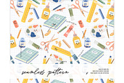 Kids craft hobby pattern DIY teacher, a Pattern Graphic by Milatoo (Thumbnail 1 of 3)
