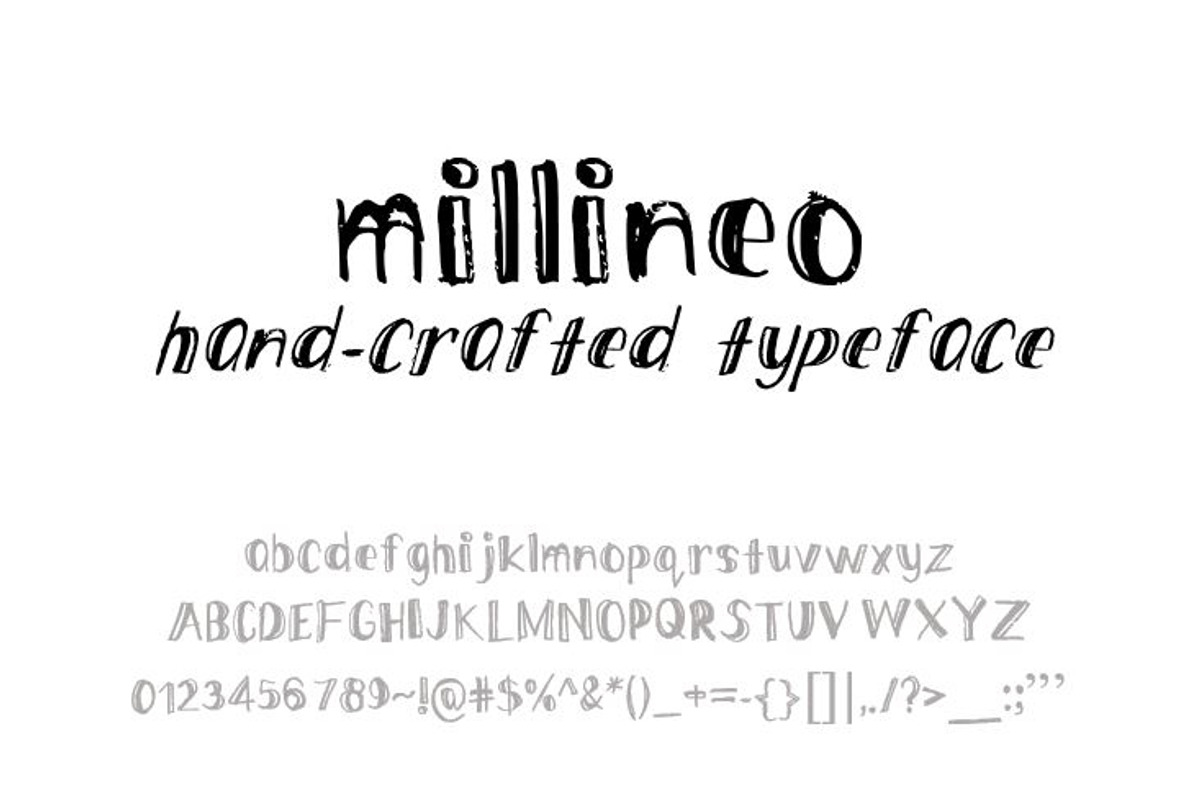 millineo font preview 2