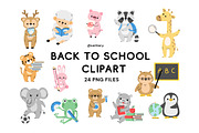 School Animal Clipart - Swiitery, an Animal Illustration by Iconixar & Friends (Thumbnail 1 of 2)