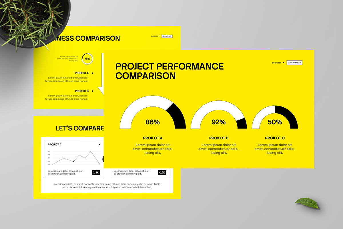 Business Comparison Infographic, a Marketing Template by Annora Studio (Photo 2 of 4)