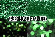 Green Glitter & Bokeh Backgrounds, a Texture Graphic by Paper Element (Thumbnail 3 of 3)