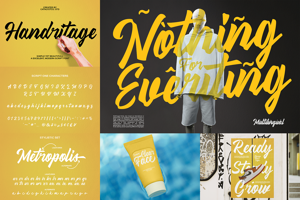 Modern Handwritten Typeface Font, a Handwritten Font by Catalystco Studio (Photo 7 of 11)