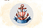 Nautical Beach Clipart Bundle., a Sport Illustration by SVGArt (Thumbnail 6 of 9)