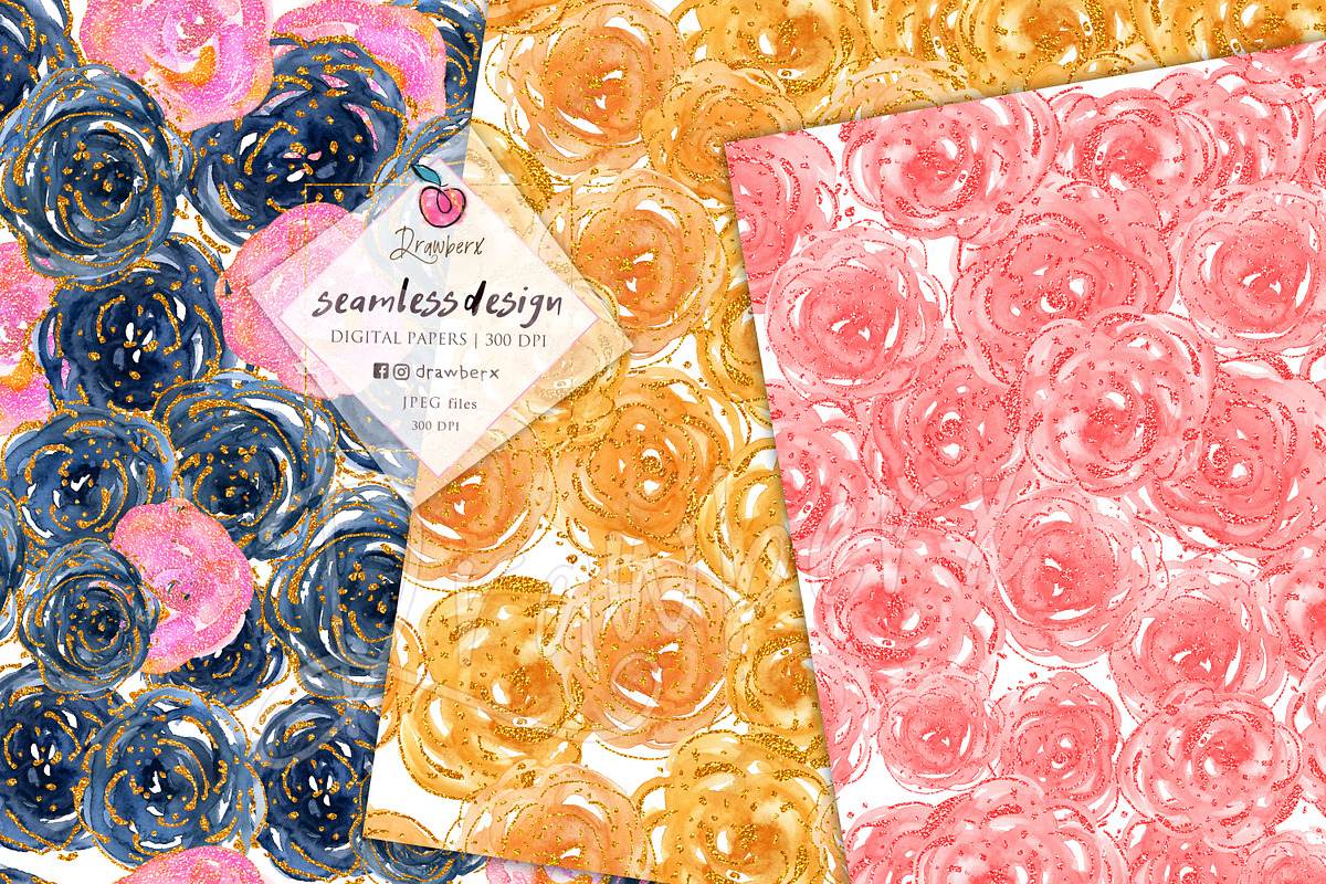 Boho Floral Seamless patterns 019, a Pattern Graphic by Drawberx (Photo 5 of 9)