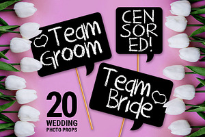 20 Wedding Photo Booth Props