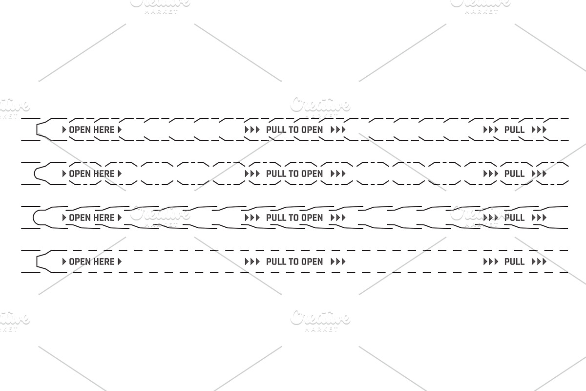 Perforated tear strip border lines, an Illustration by Buch&Bee (Photo 3 of 3)