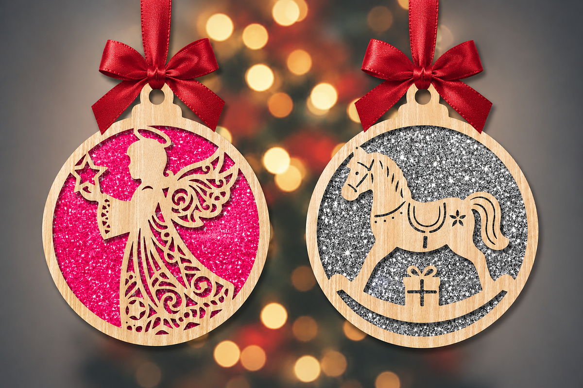 Christmas Scene Laser Cut SVG, a Decorative Illustration by Creative Art (Photo 2 of 3)