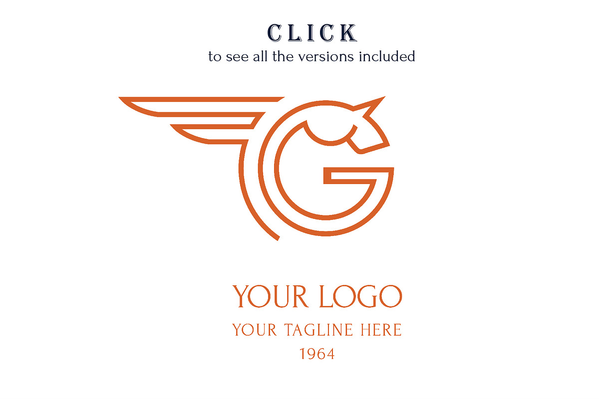 G Pegasus Logotype + BONUS, a Branding & Logo Template by Alexandra De Angelis (Photo 5 of 10)