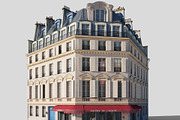 Parisian corner building, an Architecture 3D Model by happy brush (Thumbnail 1 of 11)