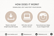 Airbnb Instagram Templates Canva, a Social Media Template by DeeBeeDesign (Thumbnail 10 of 10)