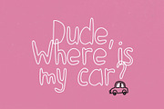 Snappy Sketch - Playful Outline, a Handwritten Font by HipFonts (Thumbnail 2 of 9)