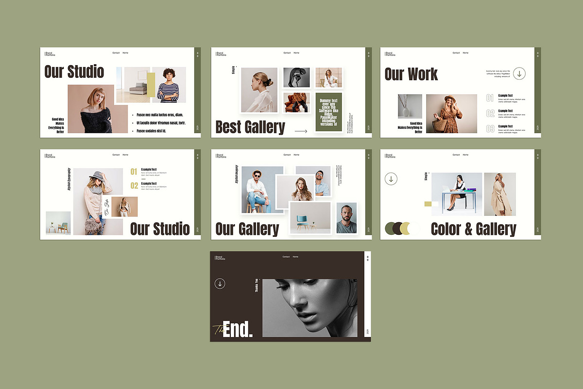 Brand Portfolio Presentation, a Presentation Template by KreateTribe (Photo 5 of 6)