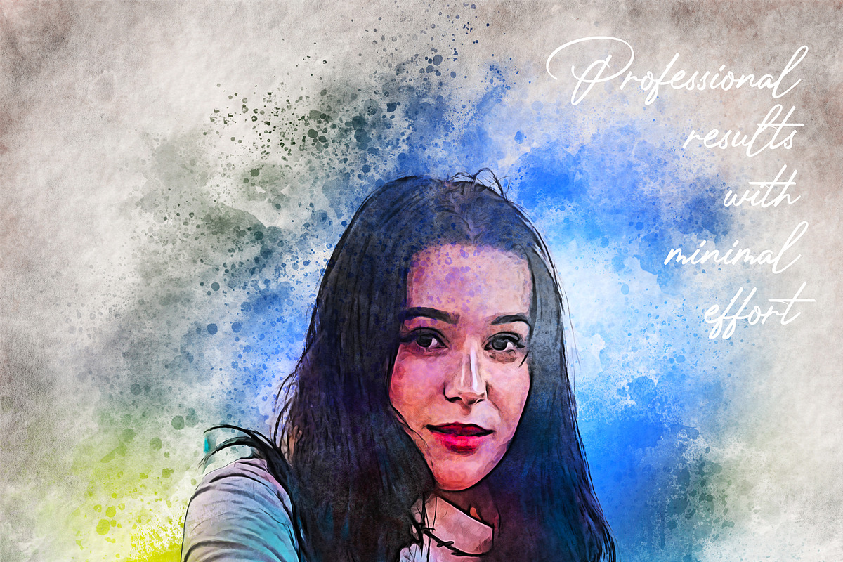 Spatter Painting Photo Effect Mockup, a Brushes & More by zahidhossainalif (Photo 16 of 17)