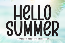 Hello Summer | Script Font