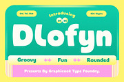 Dlofyn, a Sans Serif Font by graphicook (Thumbnail 1 of 10)