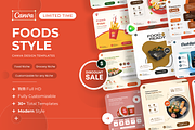 Foods, Groceries, Canva Templates, a Social Media Template by Exceptionalways (Thumbnail 1 of 10)