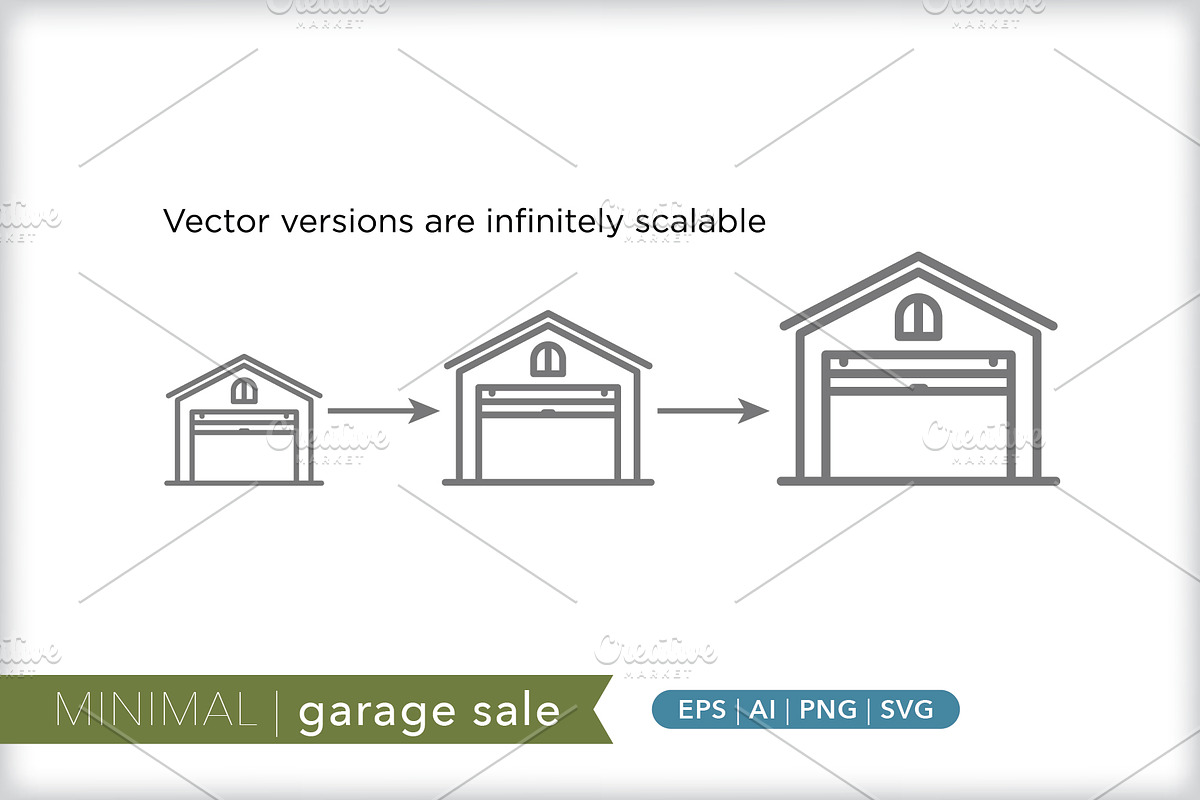 Minimal garage sale icons, an Outline Icon by Picture Window (Photo 4 of 5)