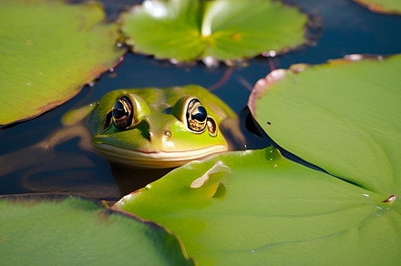 Frog in the water, an Animal Photo by ComfortQ
