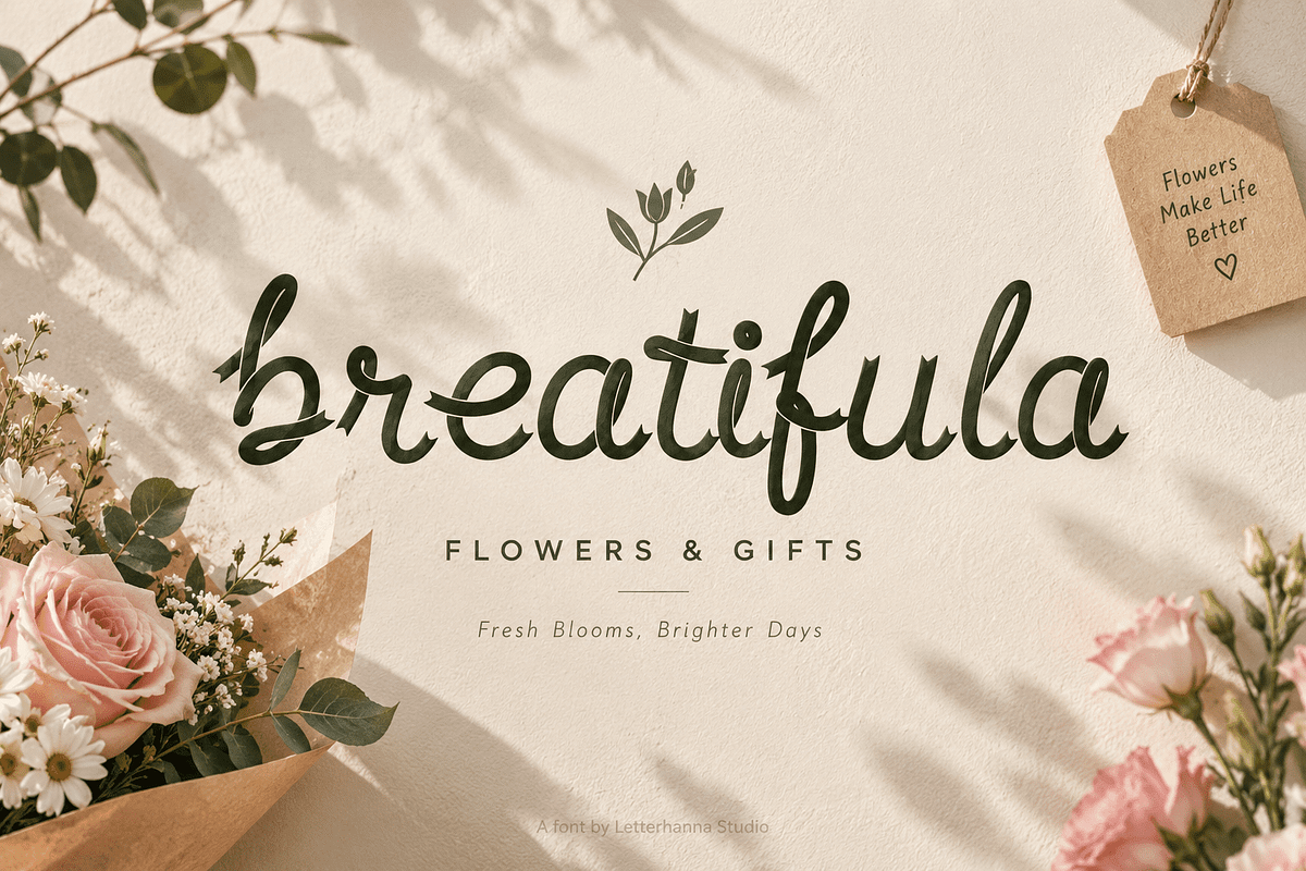 Vintela Atelier Ribbon Script Font, a Script Font by Letterhanna Studio (Photo 2 of 9)