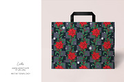 Vintage Christmas Poinsettia Pattern, a Pattern Graphic by Liiafis (Thumbnail 6 of 8)
