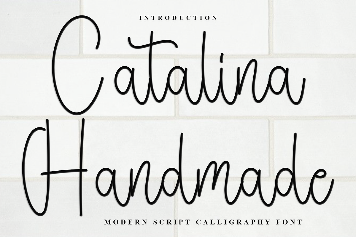 Catalina Handmade, a Handwritten Font by FreshTypeINK (Photo 1 of 8)