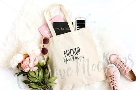 Natural Canvas Tote Mockup