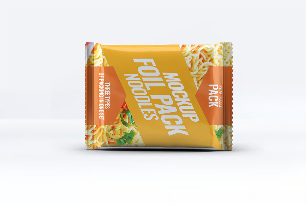 Instant Food Foil Bag Mock-Up, a Packaging Mockup by Se٧enStudio (Photo 5 of 7)