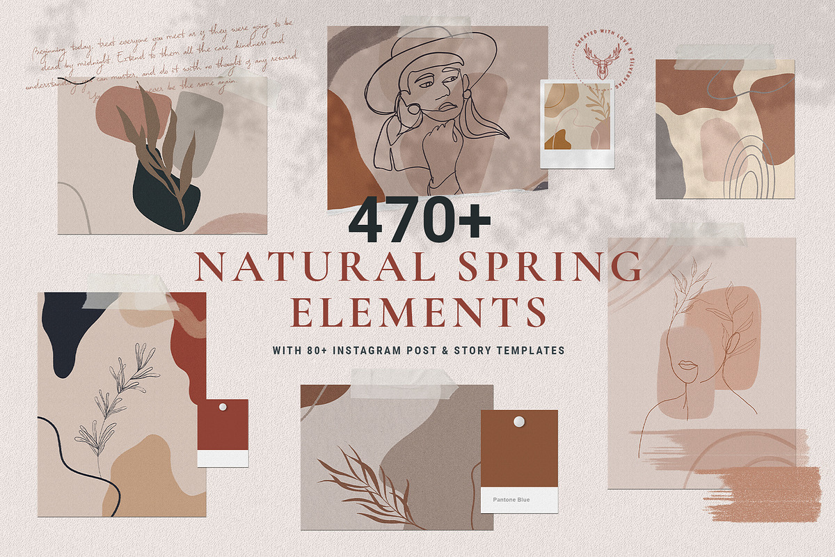 Natural Spring & Instagram Elements, an Illustration by SilverStag Type Foundry (Photo 39 of 39)