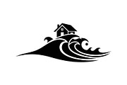 50 Flooded Home Silhouette Bundle, an Illustration by Designs_River (Thumbnail 35 of 51)