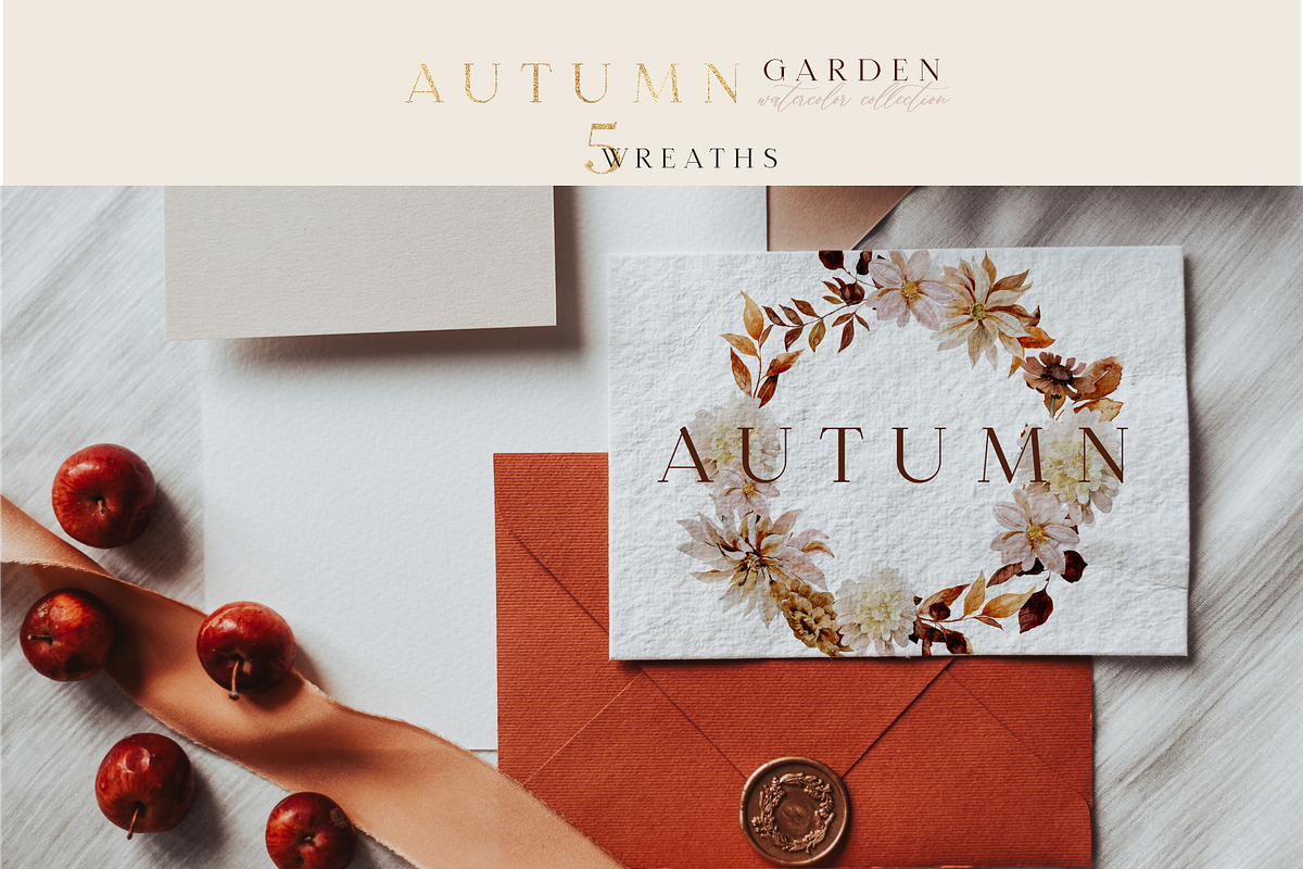 UPDATE! AUTUMN GARDEN collection, a Decorative Illustration by Youksy (Photo 11 of 20)
