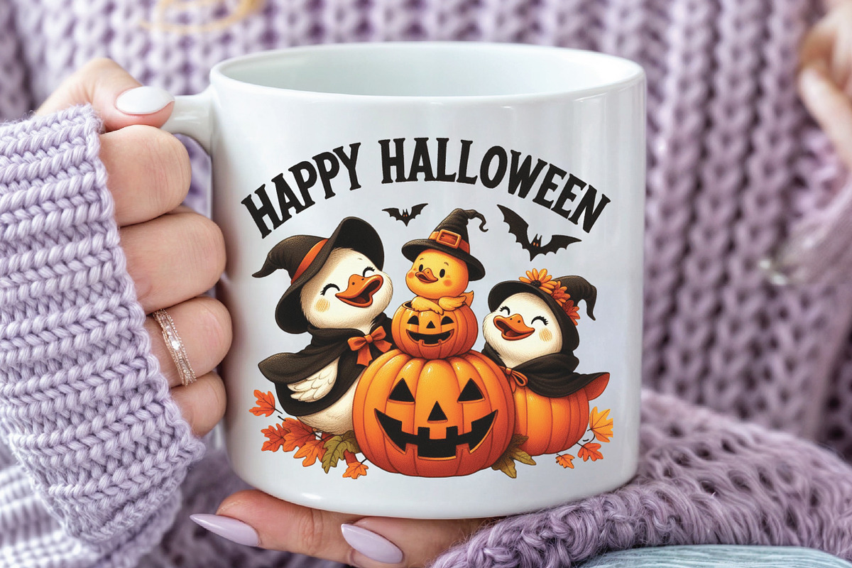 Happy Halloween Boo Spooky Goose PNG, an Illustration by CraftArtStudio (Photo 2 of 4)