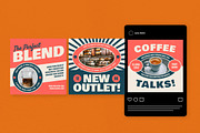 White Retro Instagram Pack, a Social Media Template by graphicook (Thumbnail 3 of 6)