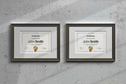 A4 Passe Partout Certificate Mockup, an Advertising Mockup by DesignRushMarket (Thumbnail 8 of 13)