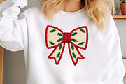 Christmas Coquette Bow Crochet Faux, an Illustration by Craft Nest (Thumbnail 4 of 5)