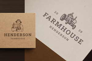 Farm Logos & Badges Vintage Style