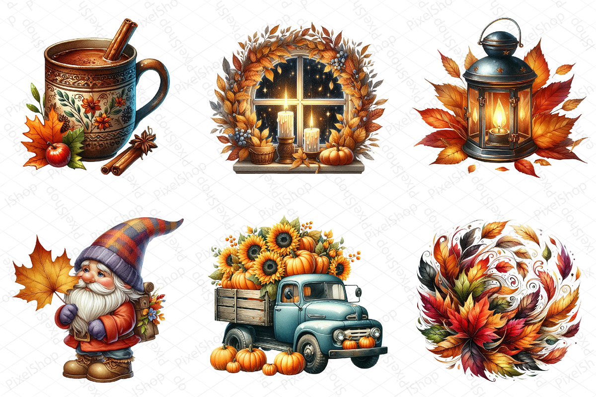 Autumn Season Clipart, an Illustration by DreamPrint404 (Photo 4 of 6)