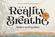 Reality Breathe - Modern Serif, a Serif Font by Shakira Studio (Thumbnail 1 of 10)