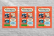 Geomteric Travel Agency Flyer, a Flyer Template by Aiyari Graphic (Thumbnail 3 of 3)