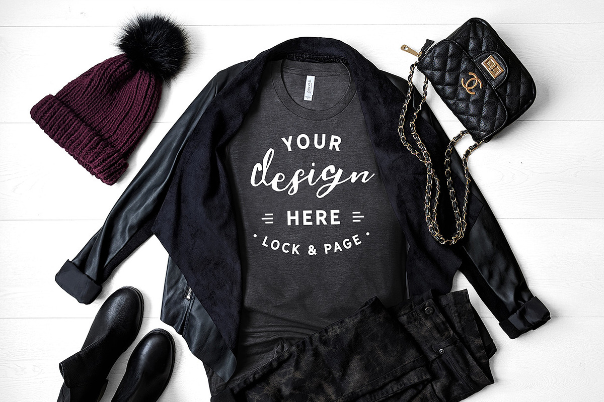 T-Shirt Mockup Bundle Bella Canvas, a Shirt Mockup by lock and page (Photo 49 of 71)