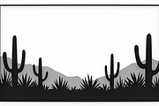 Cactus Desert Landscape Silhouette, an Illustration by abu67222 (Thumbnail 11 of 15)