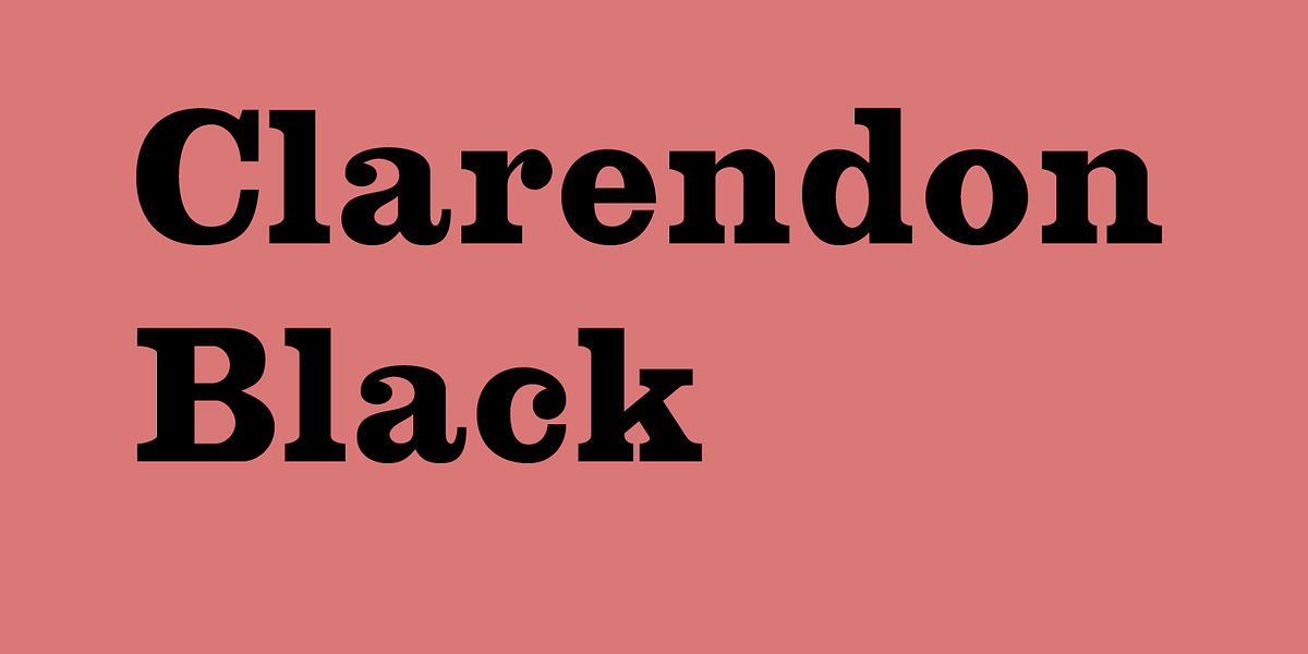 Clarendon Black, a Slab Serif Font by Wooden Type Fonts (Photo 1 of 6)