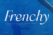 Frenchy Italic – Ligature Serif, a Serif Font by Krismagraph (Thumbnail 1 of 10)