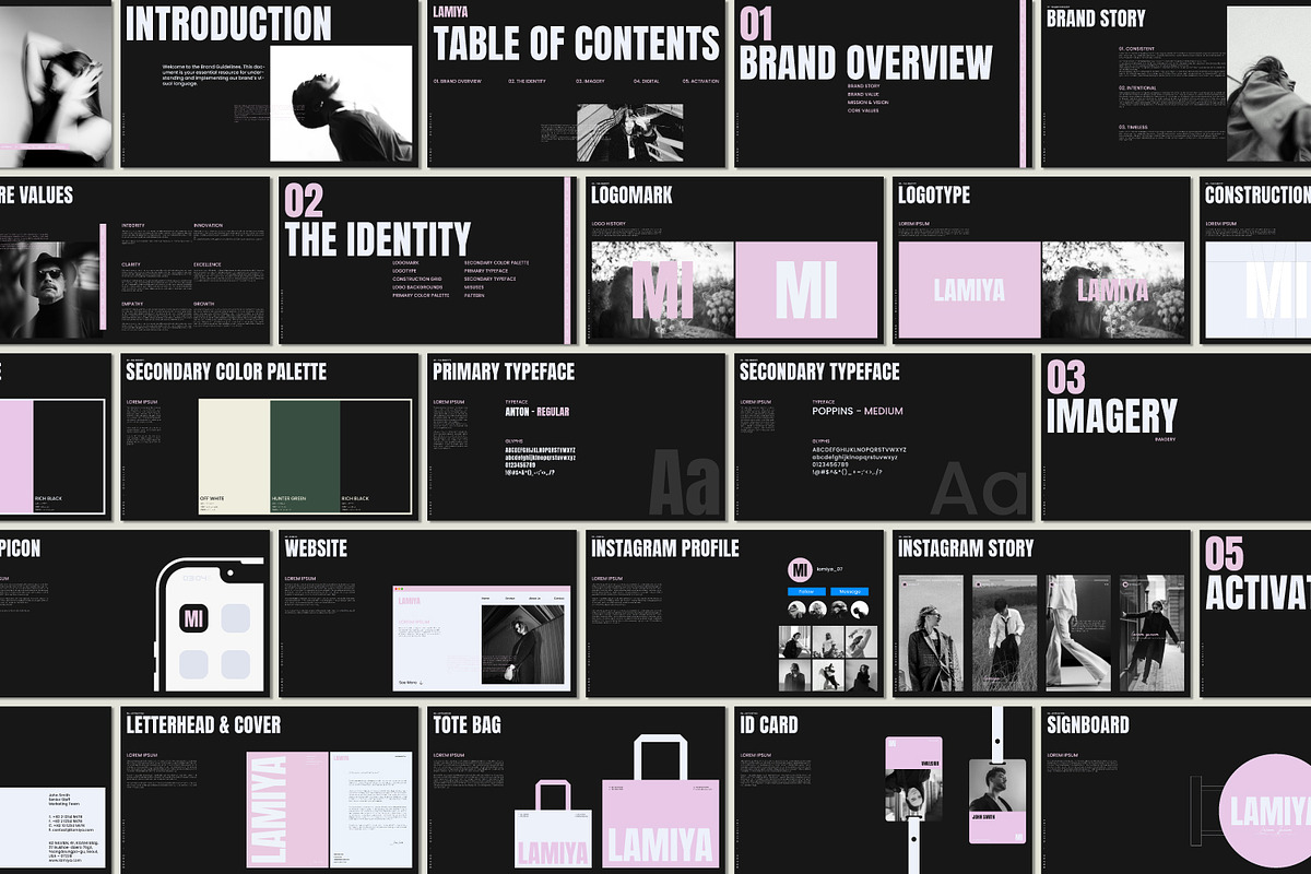LAMIYA | Brand Guideline Template, a Presentation Template by shaondesigns (Photo 11 of 11)